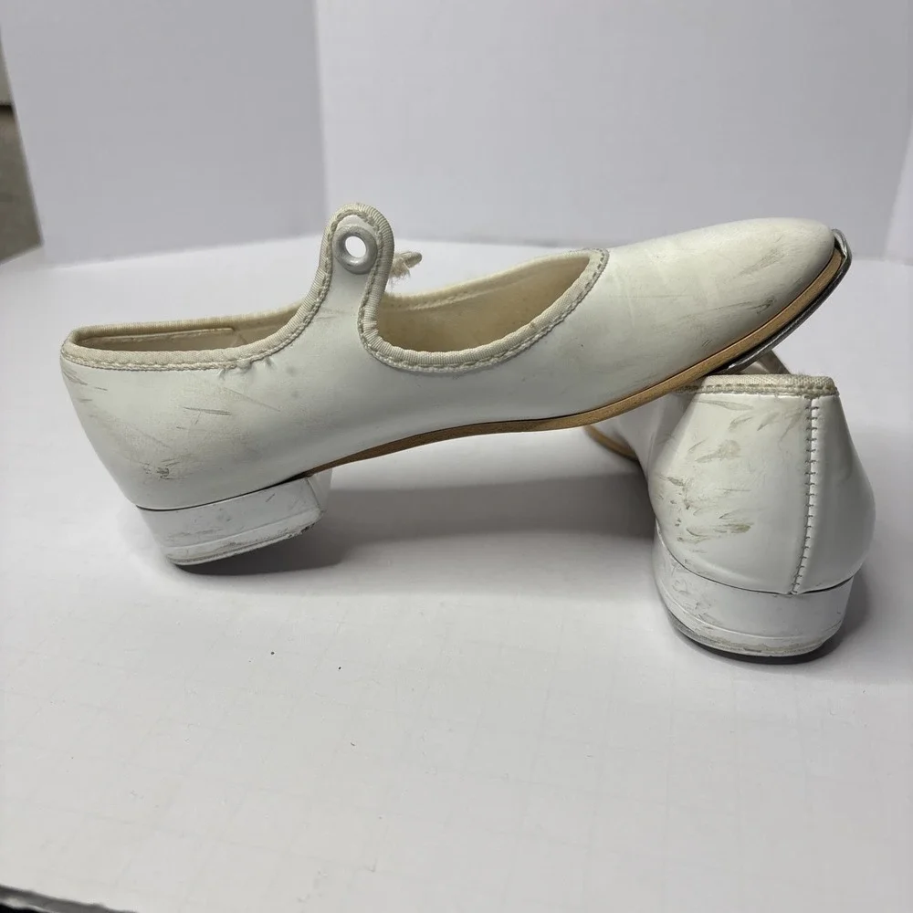 Theatricals Little Girls White Tap Dance Shoes, Size 10.5‎